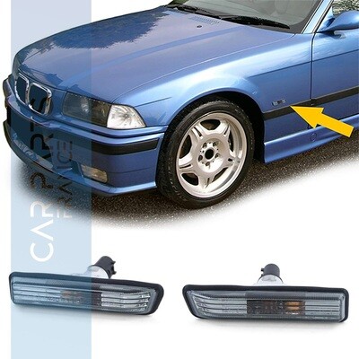 Paire de clignotants latéraux pour Bmw Série 3 E36 1996 - 2000 + X5 E53 2000 - 2007