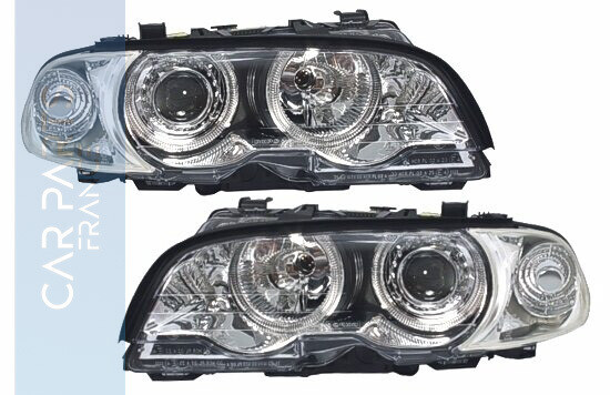 Phares avant Angel Eyes pour BMW Série 3 E46 coupé et cabrio 1999-2003