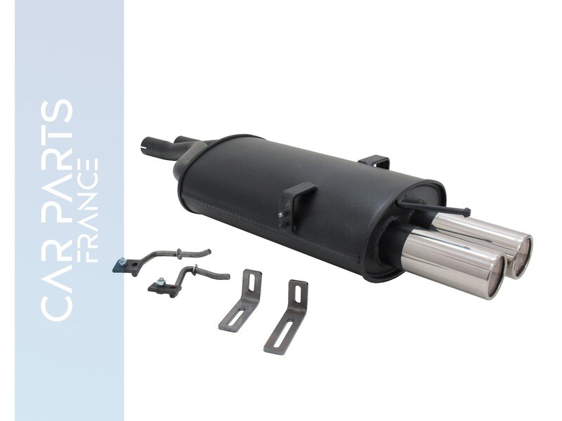 Silencieux / Pot d'échappement 2x76mm pour BMW Série 3 E46 à partir de 2001