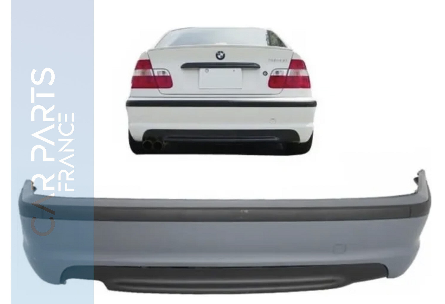 Pare-chocs arrière Pack M pour BMW Série 3 E46 Berline 1998 - 2005