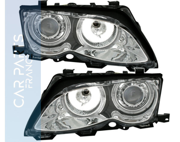 Phares avant angel eyes pour BMW Série 3 E46 berline et touring 2001-2005