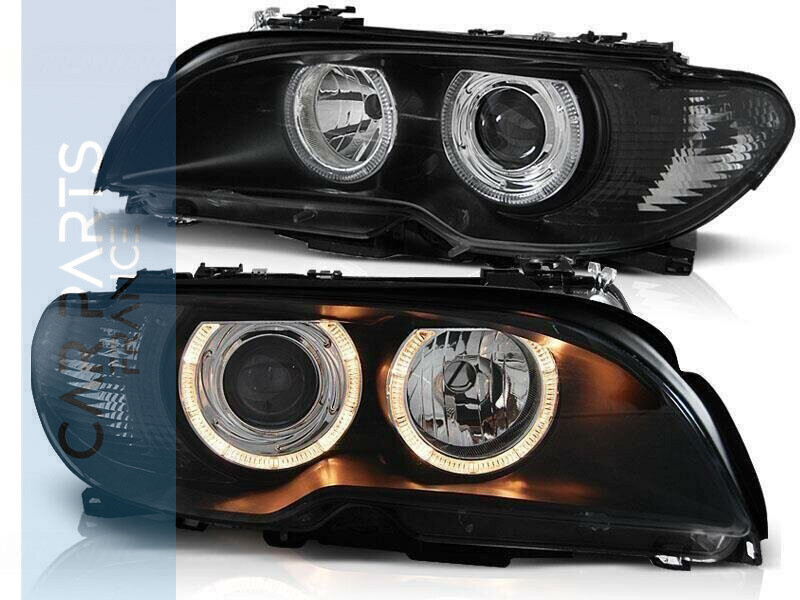 Phares avant Angel Eyes pour BMW Série 3 E46 coupé cabrio 2003-2006