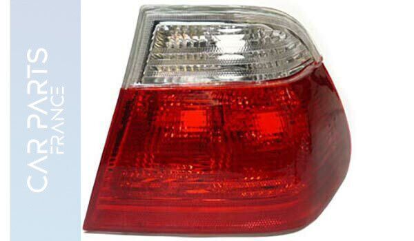 Feu arrière rouge blanc clair droit pour BMW Série 3 E46 Berline 1998-2001