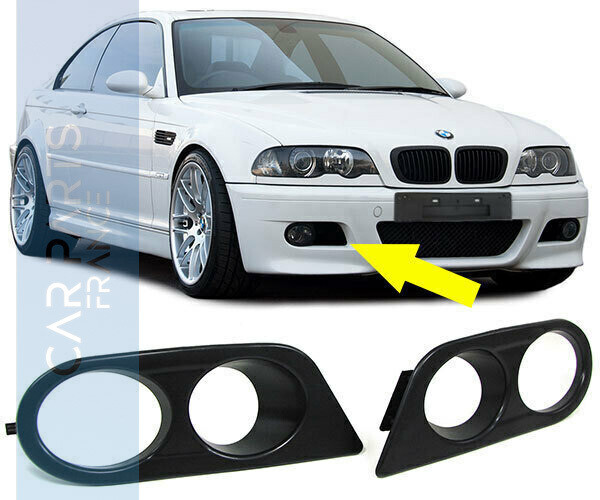 2 Caches antibrouillard pour BMW E46