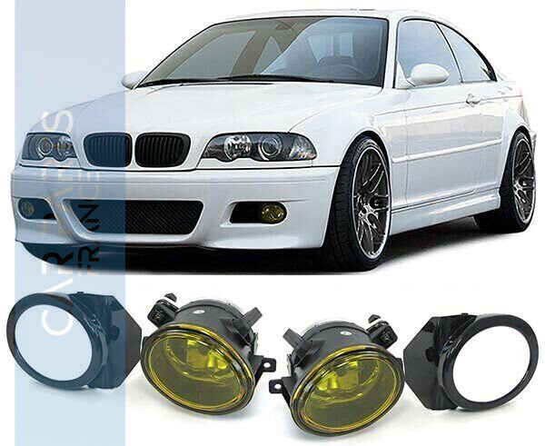 Feux antibrouillard en verre jaune pour BMW Série 5 E39 M5 Série 3 E46 M3
