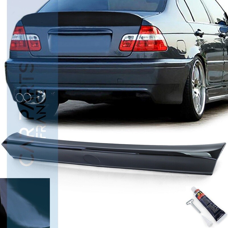 Becquet / Aileron / Lame de coffre CSL pour BMW Série 3 E46 berline 1998-2005 - Noir brillant