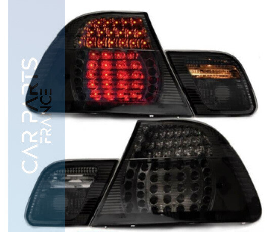 Feux  arrière à led noir fumé pour BMW E46 99-03 2 Coupé