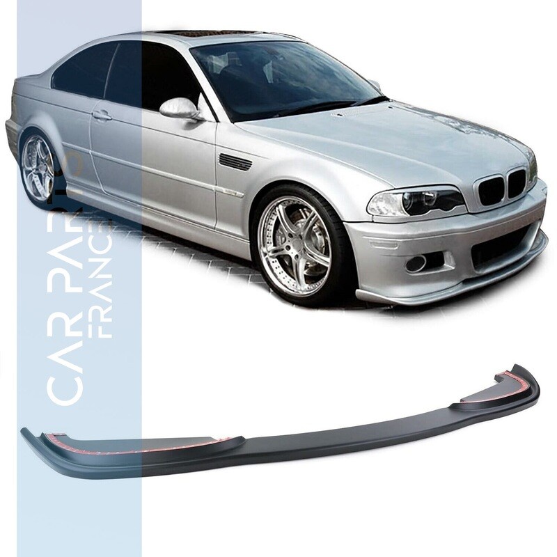 Spoiler avant / lame noir mat pour BMW Série 3 E46 coupé cabriolet 1998-2005