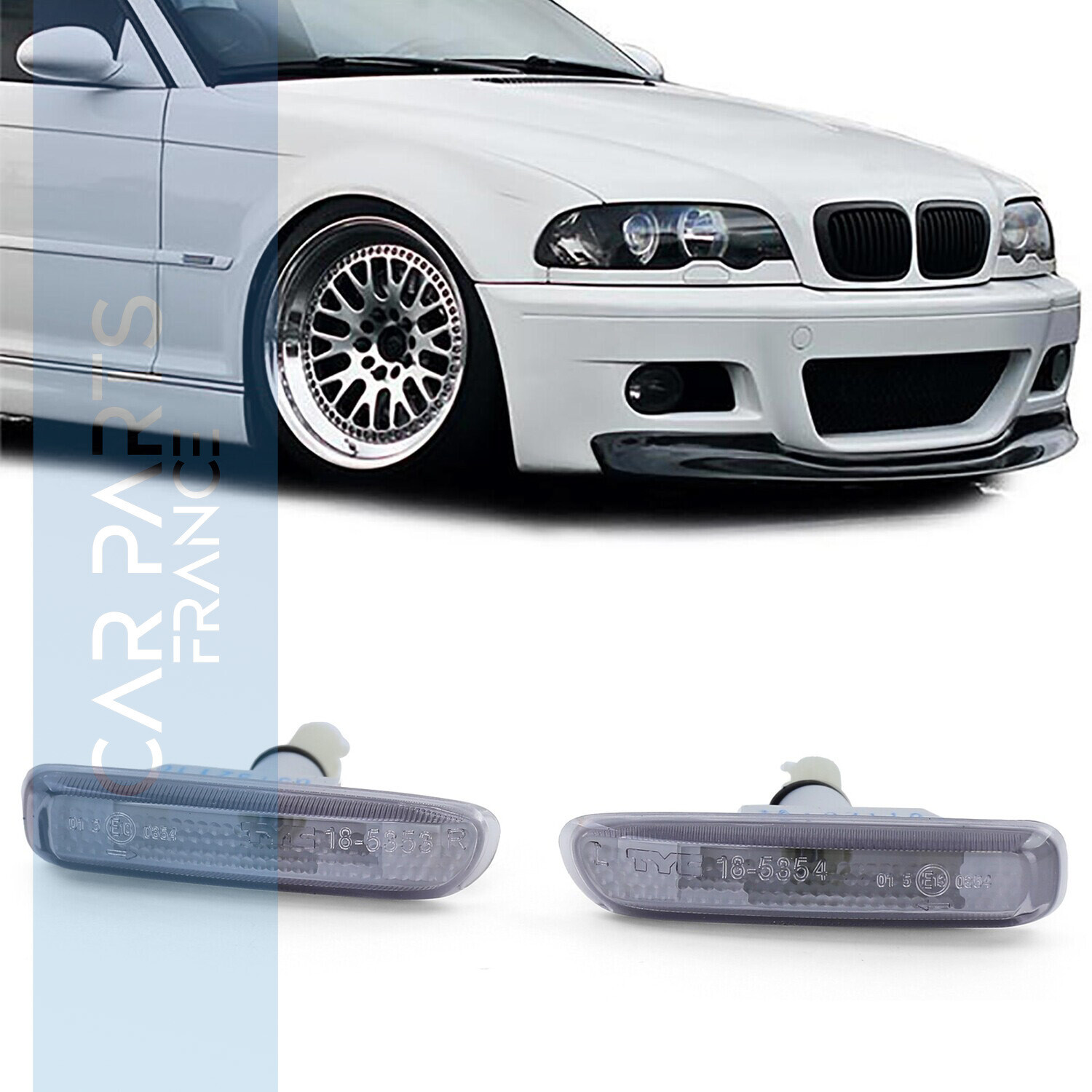 Paire de clignotants latéraux pour Bmw Série 3 E46 1998 - 2001