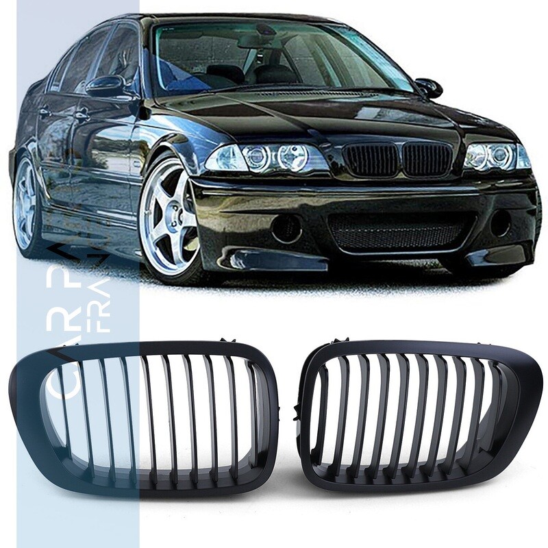 Calandre / Grille pour BMW Série 3 E46 noir mat 1998 - 2001