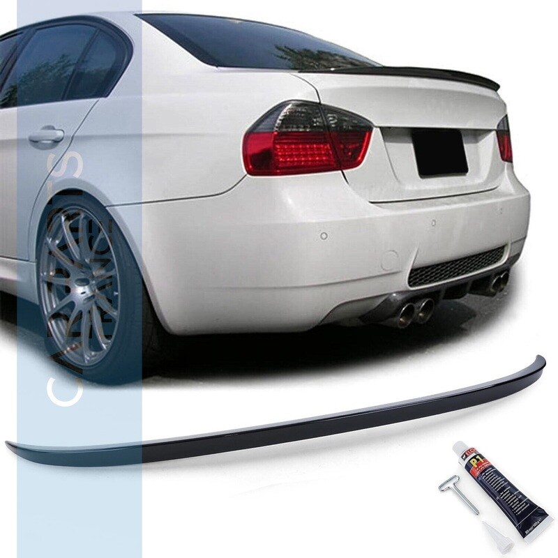 Becquet / Aileron / Lame de coffre pour BMW Série 3 E90 noir brillant 2005-2011