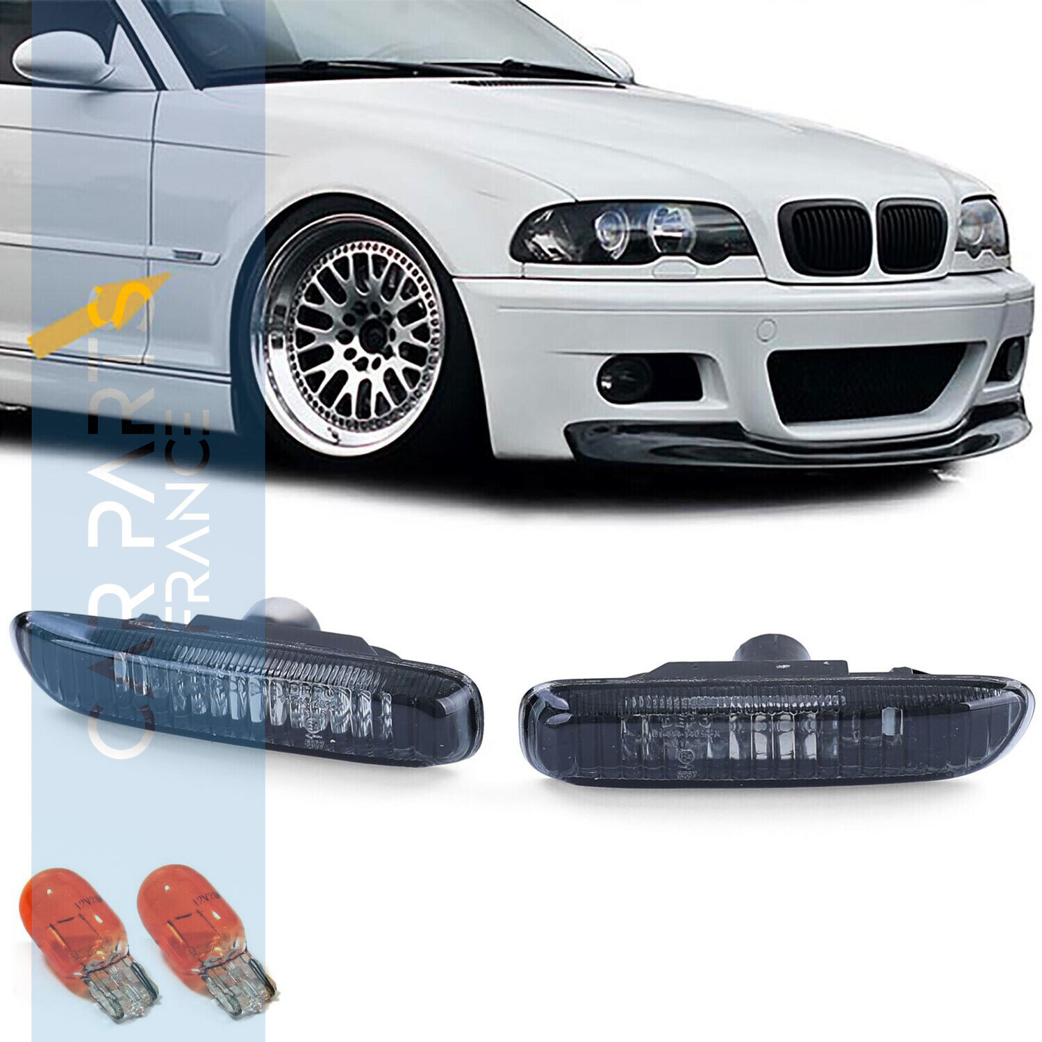 Paire de clignotants latéraux pour Bmw Série 3 E46 1998 - 2003