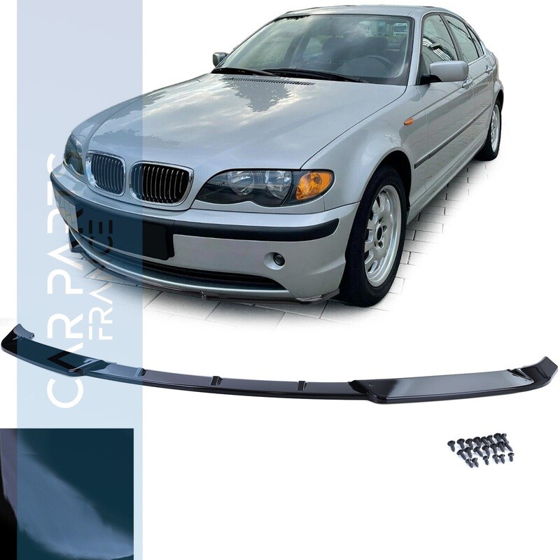 Spoiler avant / lame noir brillant pour BMW Série 3 E46 berline touring 2001-2005
