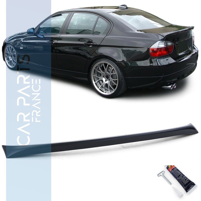 Becquet / Aileron / Lame de coffre pour BMW Série 3 E90 noir mat 2005-2011