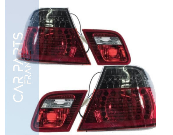Jeu de feux arrière à LED Red Smoke 99-03  s'adapte sur BMW E46 Cabriolet