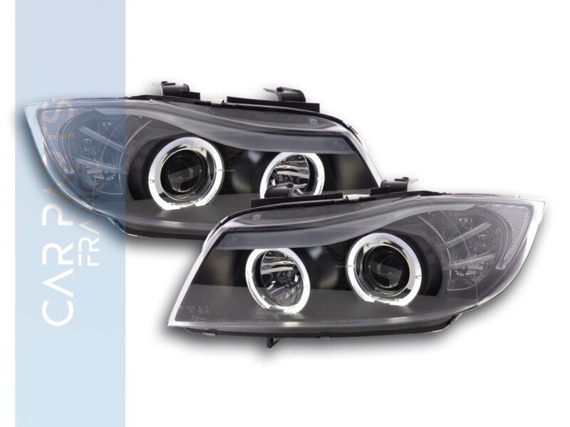 Phares avant Angel Eyes pour BMW Série 3 E90 E91 2004-2008