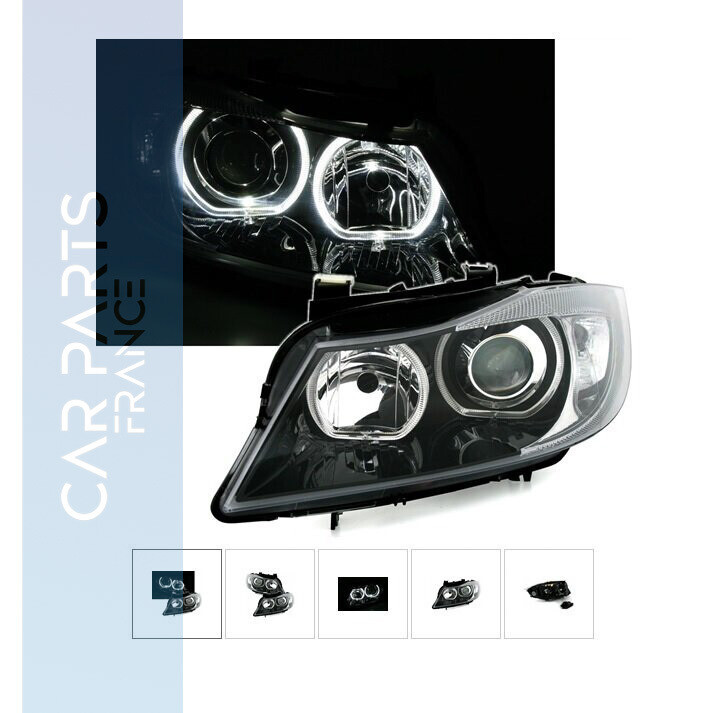 Phares avant Angel Eyes pour BMW Série 3 E90 E91 2005-2008