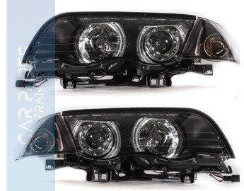 Phares angel eyes pour BMW Série 3 E46 berline et touring 1998-2001