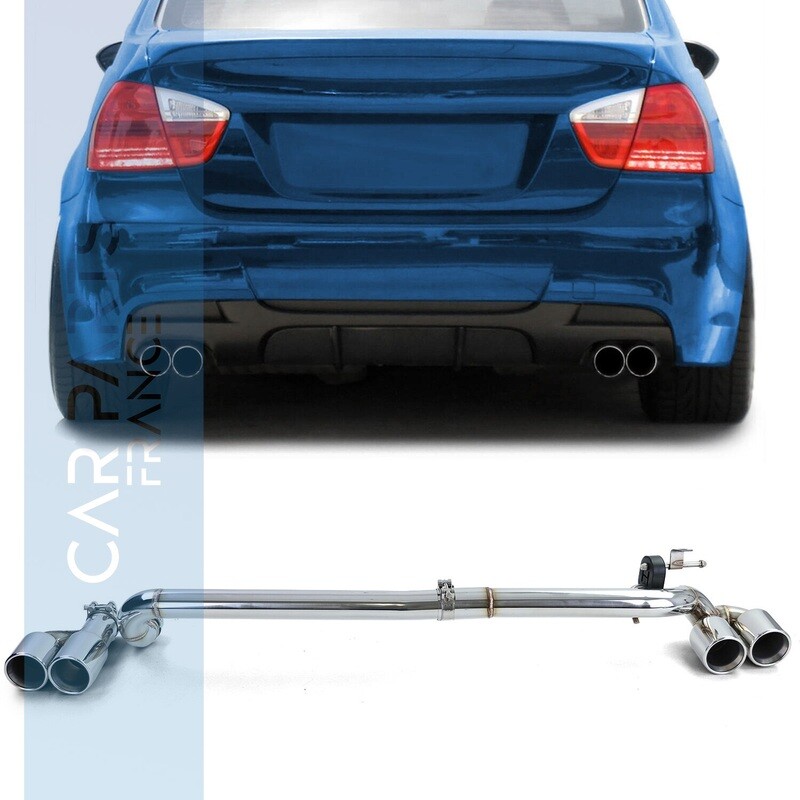 kit de conversion de tuyau d'échappement Duplex 4 sorties pour BMW E90 E91 323 325 328 330