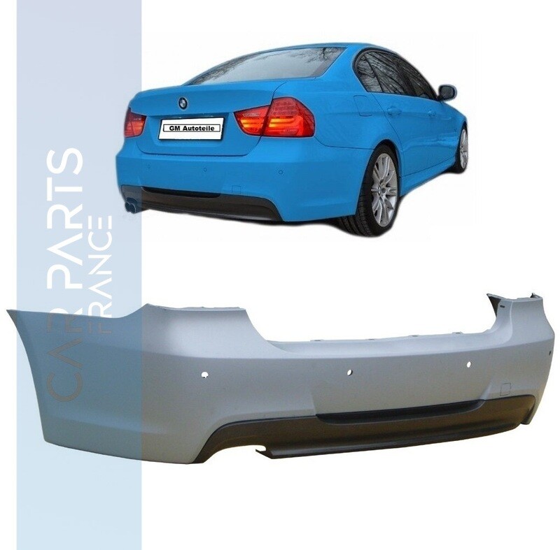 Pare-chocs arrière pour BMW Série 3 E90 look Pack M - Avec PDC
