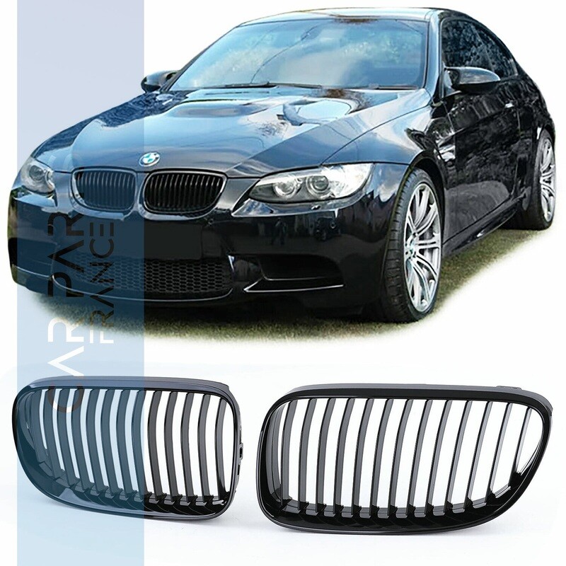 Calandre / Grille pour BMW Série 3 E92 E93 noir brillant 2009-2013