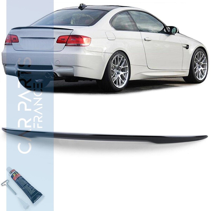 Becquet / Aileron / Lame de coffre Look Performance pour BMW Série 3 E92 noir brillant 2006-2013