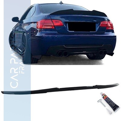 Becquet / Aileron / Lame de coffre Look M4 pour BMW Série 3 E92 noir brillant 2006-2013