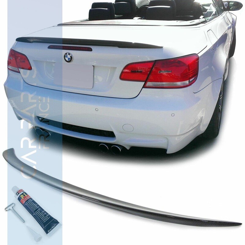 Becquet / Aileron / Lame de coffre véritable carbone pour BMW Série 3 E93 2006 - 2010