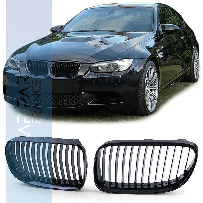 Calandre / Grille pour BMW Série 3 E92 E93 noir brillant 2009-2013