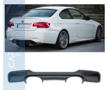 Diffuseur de pare-chocs arrière look M3 pour BMW Série 3 e92 e93 noir mat 2006-2013