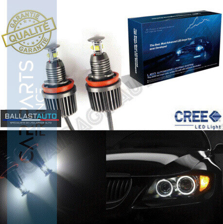 Angel Eyes Premium H8 à leds Ultra Blanc pour BMW - 40W  1000LM