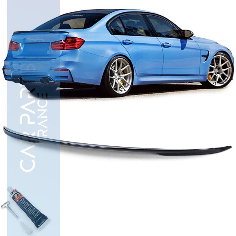 Becquet / Aileron / Lame de coffre look Performance pour BMW Série 3 F30 F80 M3 noir brillant 2011-2018