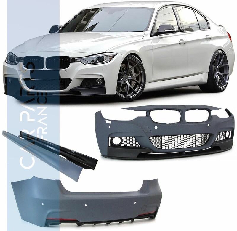 Kit de carrosserie complet / bodykit pour BMW Série 3 F30 2011 - 2015 Look Pack M / Performance Avec trous PDC Kit de carrosserie complet / bodykit pour BMW Série 3 F30 2011 - 2015 Look Pack M / Performance Avec trous PDC