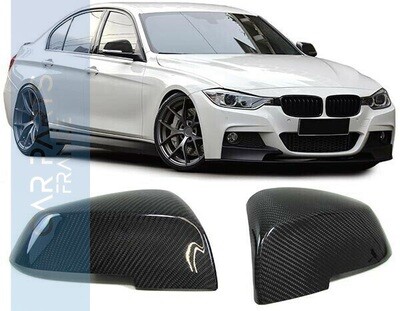 Coques de rétroviseur pour BMW F30 F31 F34 F35 F32 F33 F36 F20 F22 E84 - Véritable carbone