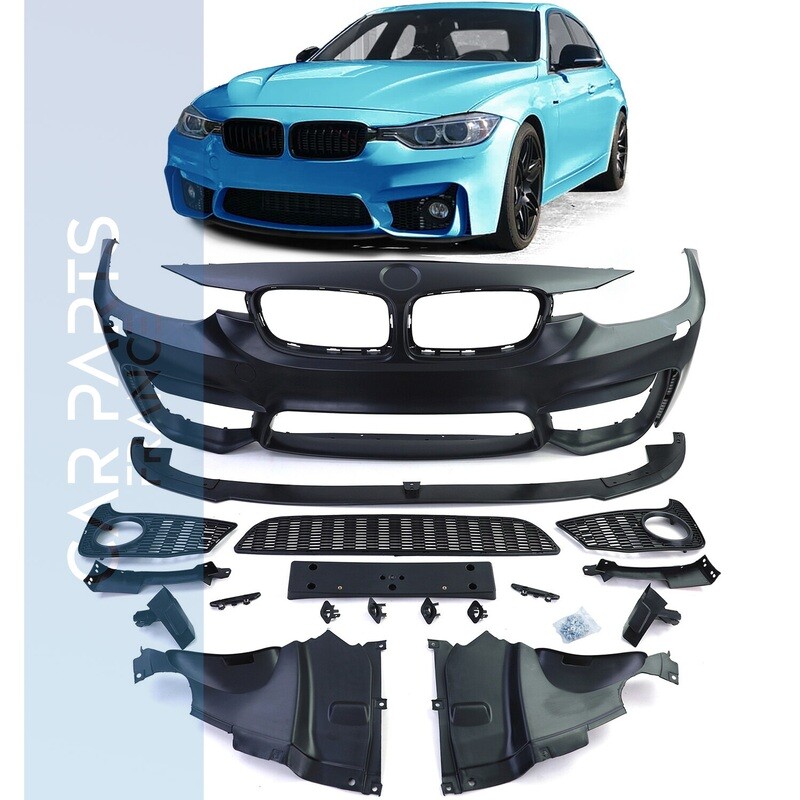 Pare-chocs avant + lame look M3 Performance pour BMW Série 3 F30 F31 2011-2019