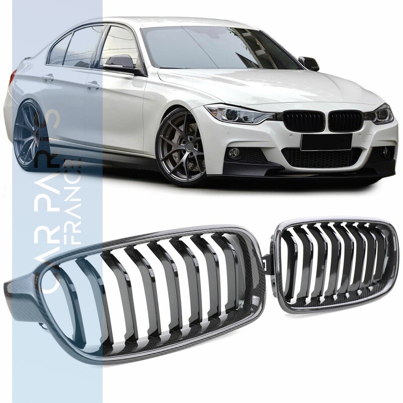 Calandre / Grille​ pour BMW Série 3 F30 F31 - carbone