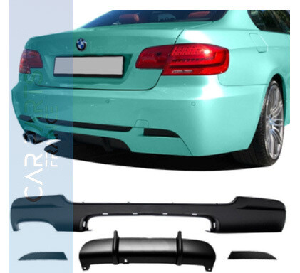 Diffuseur de pare-chocs arriére Performance pour BMW série 3 E92 E93 noir brillant 2006-2013