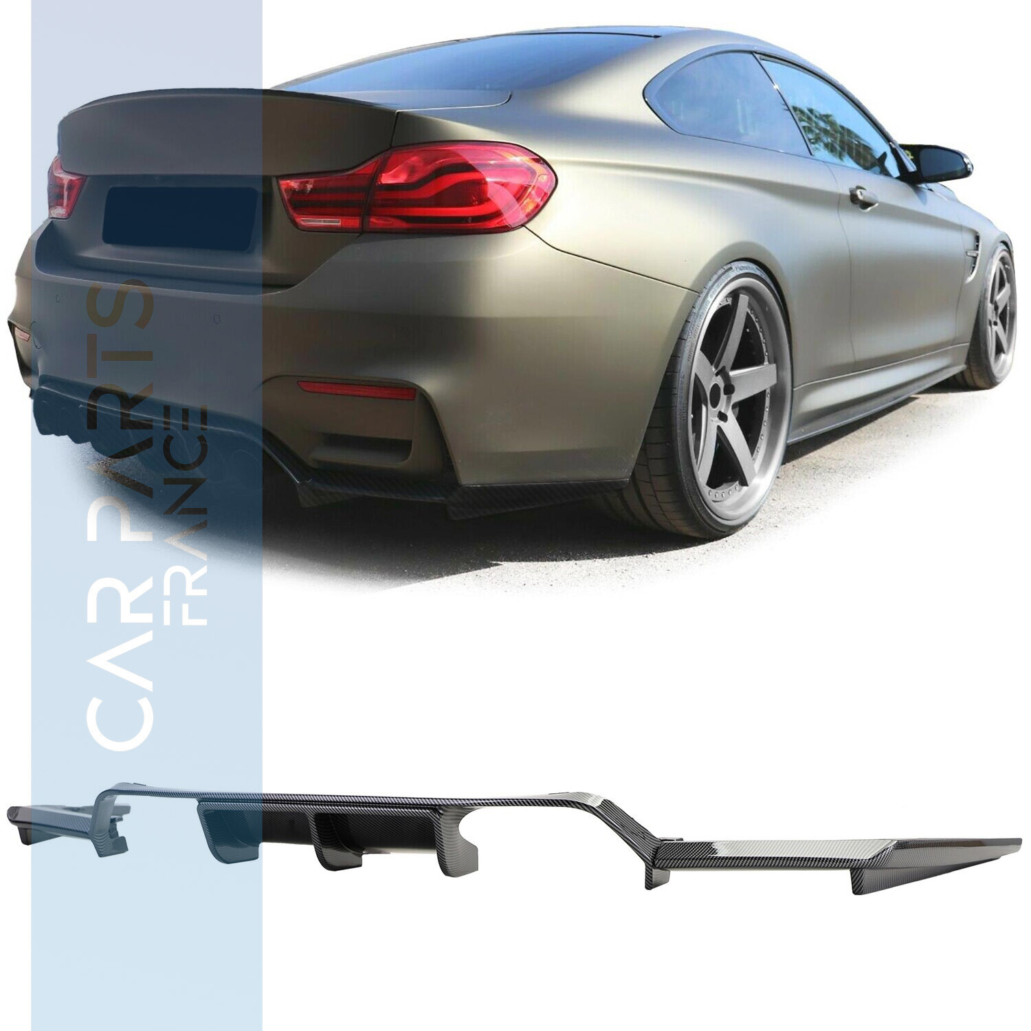 Diffuseur arrière pour BMW M3 F80 M4 F82 F83  look carbone