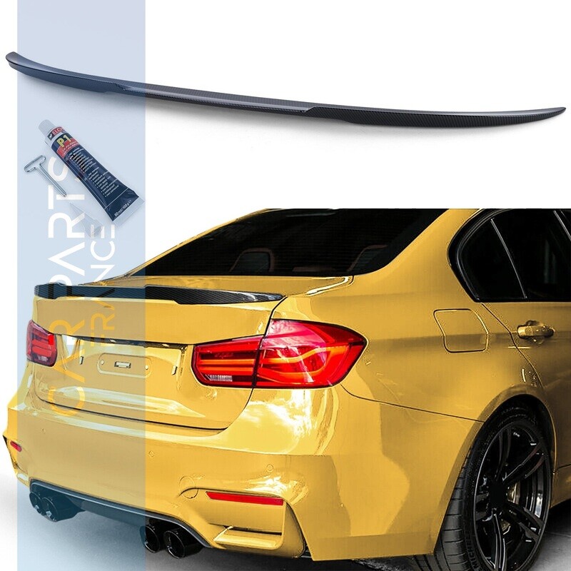 Becquet / Aileron / Lame de coffre look M4 Performance pour BMW Série 3 F30 F80 M3 carbone 2011-2018