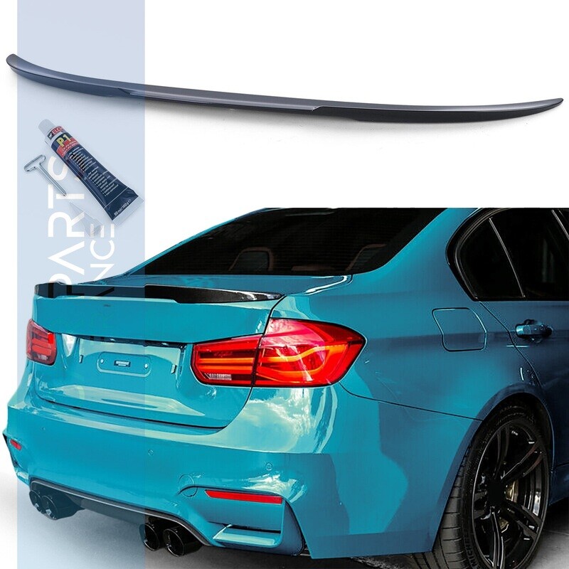 Becquet / Aileron / Lame de coffre look M4 Performance pour BMW Série 3 F30 F80 M3 noir brillant 2011-2018