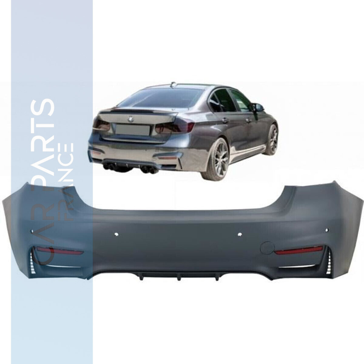 Pare-chocs arrière Look M3 / EVO pour BMW Série 3 F30 2011-2019