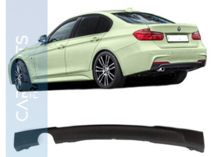 Diffuseur de pare-chocs arrière look pack M noir mat pour BMW F30 F31