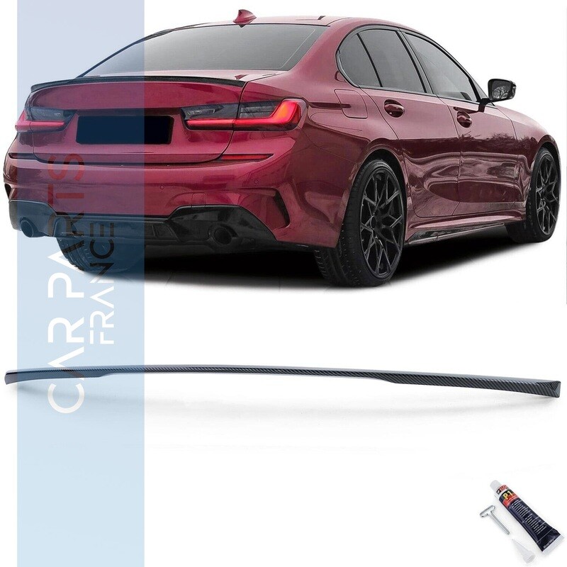 Becquet / Aileron / Lame de coffre pour BMW Série 3 G20 +2018 look carbone