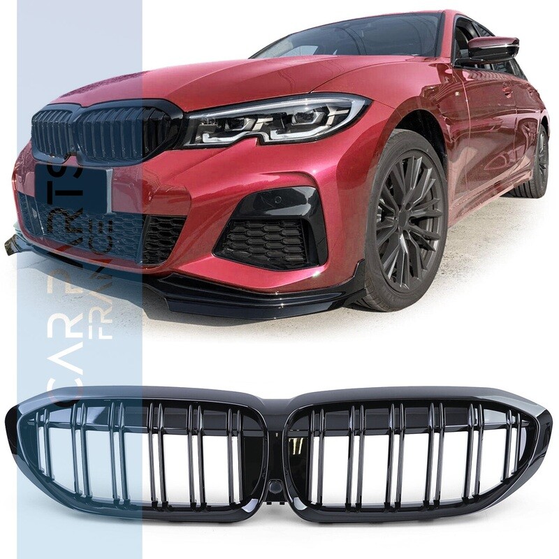 Calandre / Grille look Performance pour BMW Série 3 G20 G21 à partir de 2019 - noir brillant