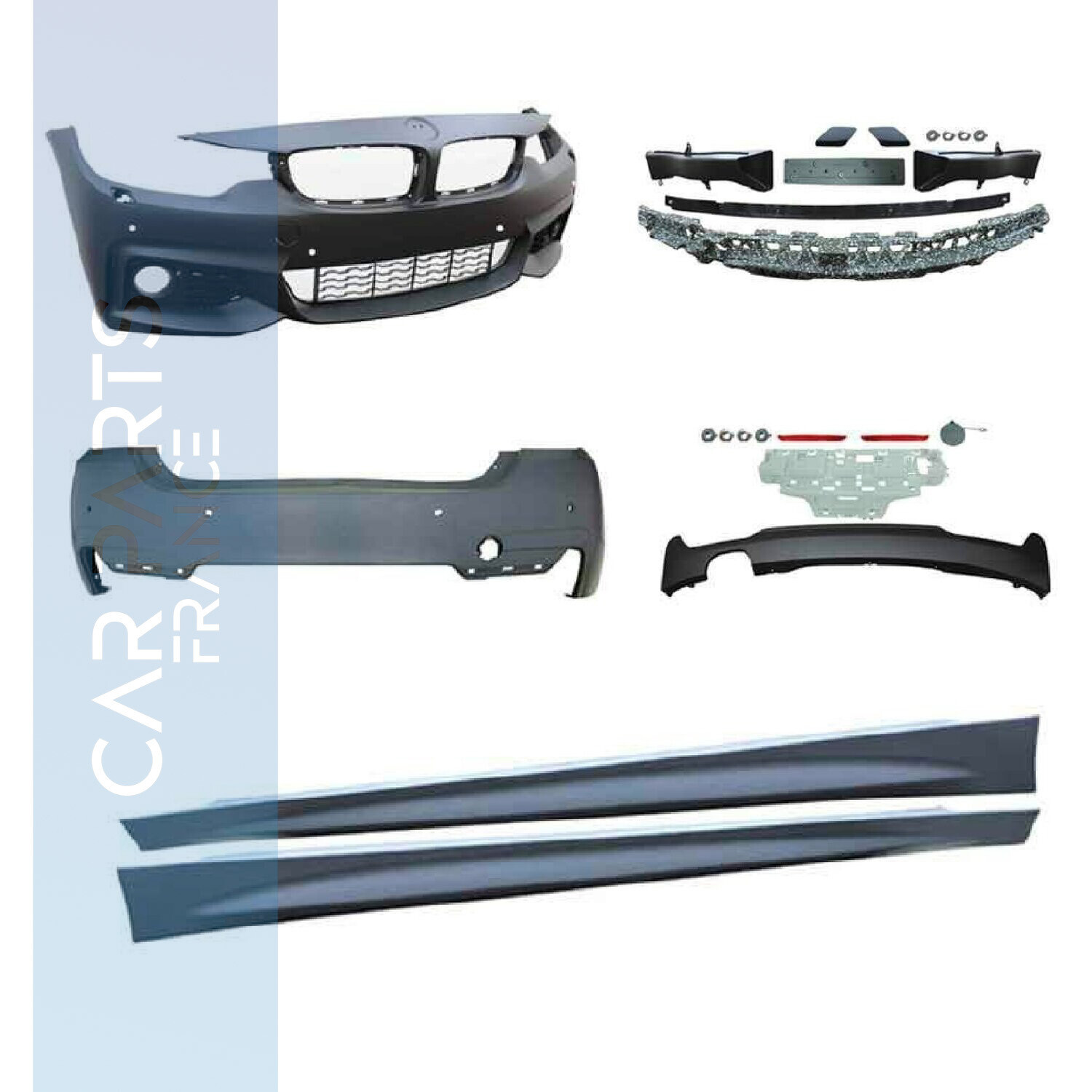 Bodykit / Pare choc avant Look Pack M Performance pour BMW Série 4 F36 à partir de 2014   M-Tech