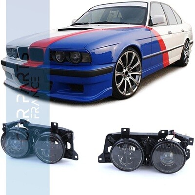 Phares avant pour BMW Série 5 E34 1988-1995 + Série 7 E32 1988-1994