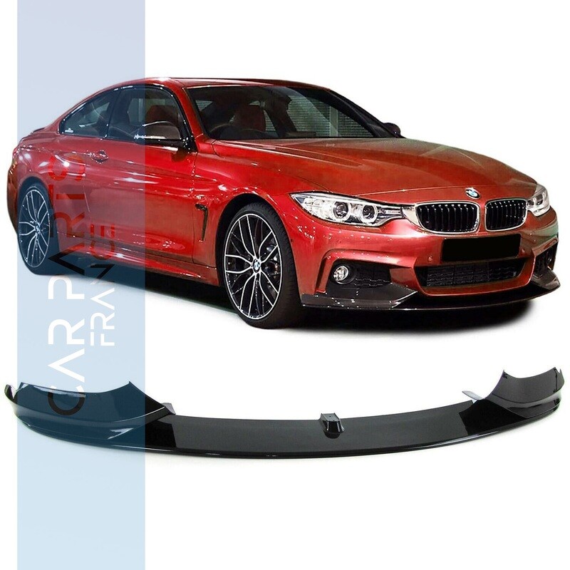 Lame  de pare-chocs avant Performance pour BMW Série 4 F32 F33 F36 - noir brillant