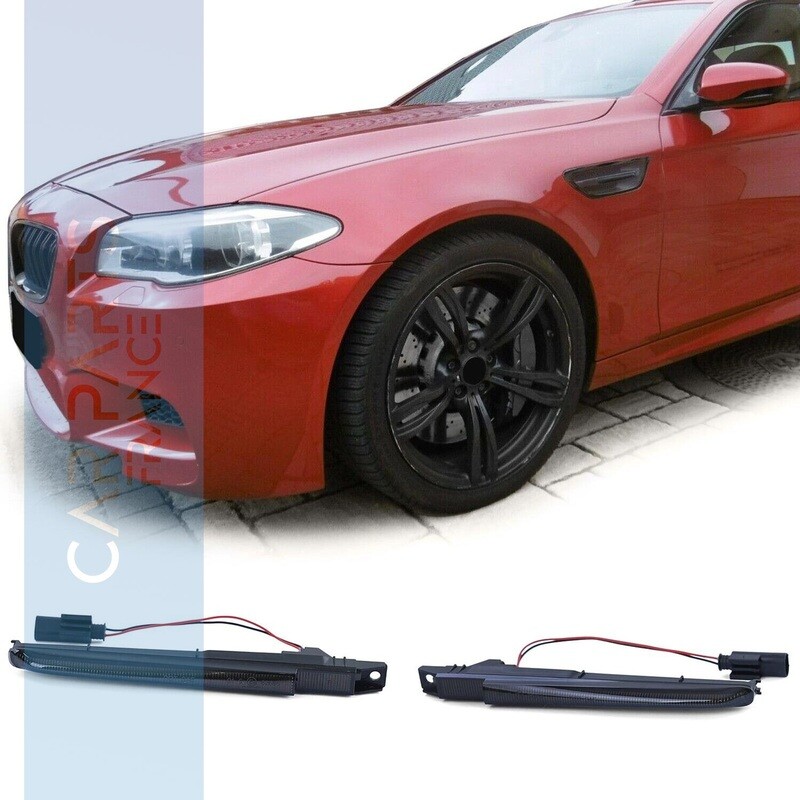 Clignotants latéraux LED noir pour BMW Série 1 M Coupé E82 M5 F10 X5M E70 X6M E71