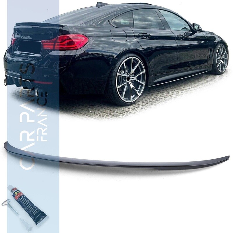 Becquet / Aileron / Lame de coffre pour BMW Série 4 F36 noir brillant