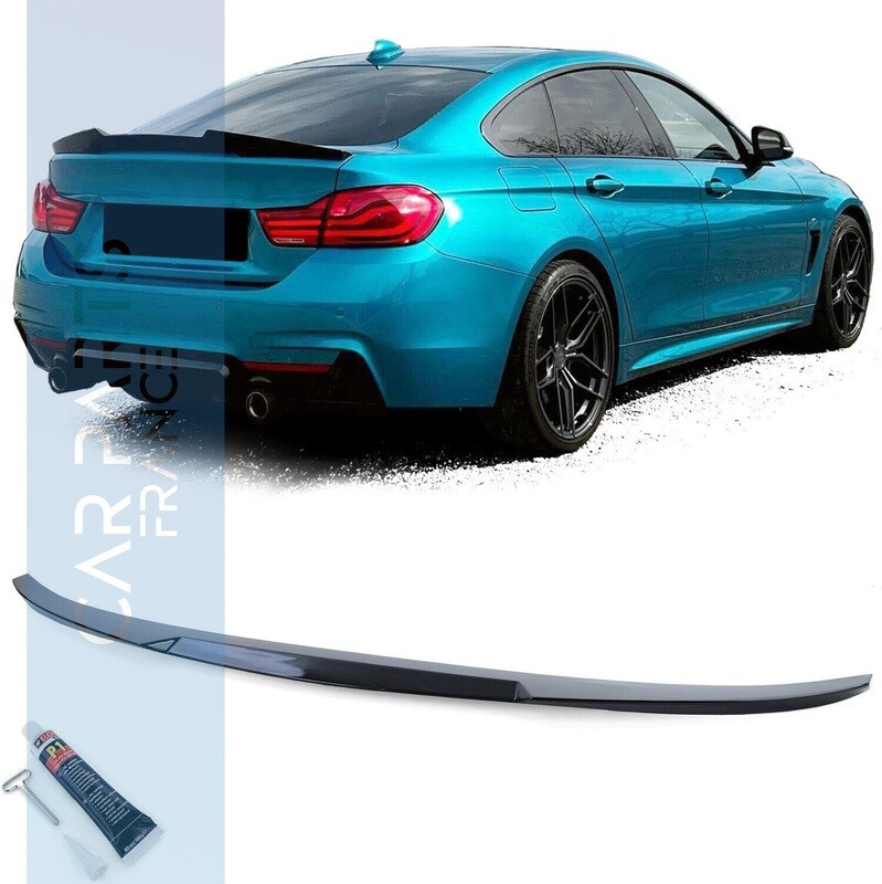 Becquet / Aileron / Lame de coffre pour BMW Série 4 F36 look M4 noir brillant